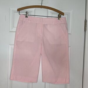 J CREW City Fit Pink Pin-striped waking shorts - size 2
